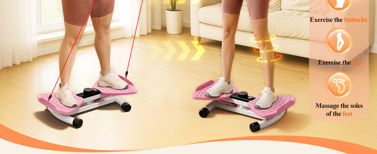 Waist Twisting Machine Fitness Tool, Ab Twister Board with the Smart LED Digital Monitor, 330LBS Capacity & 20dB Ultra-Quiet, Anti-Slip Home Gym Workout Equipment for Women Belly Fat