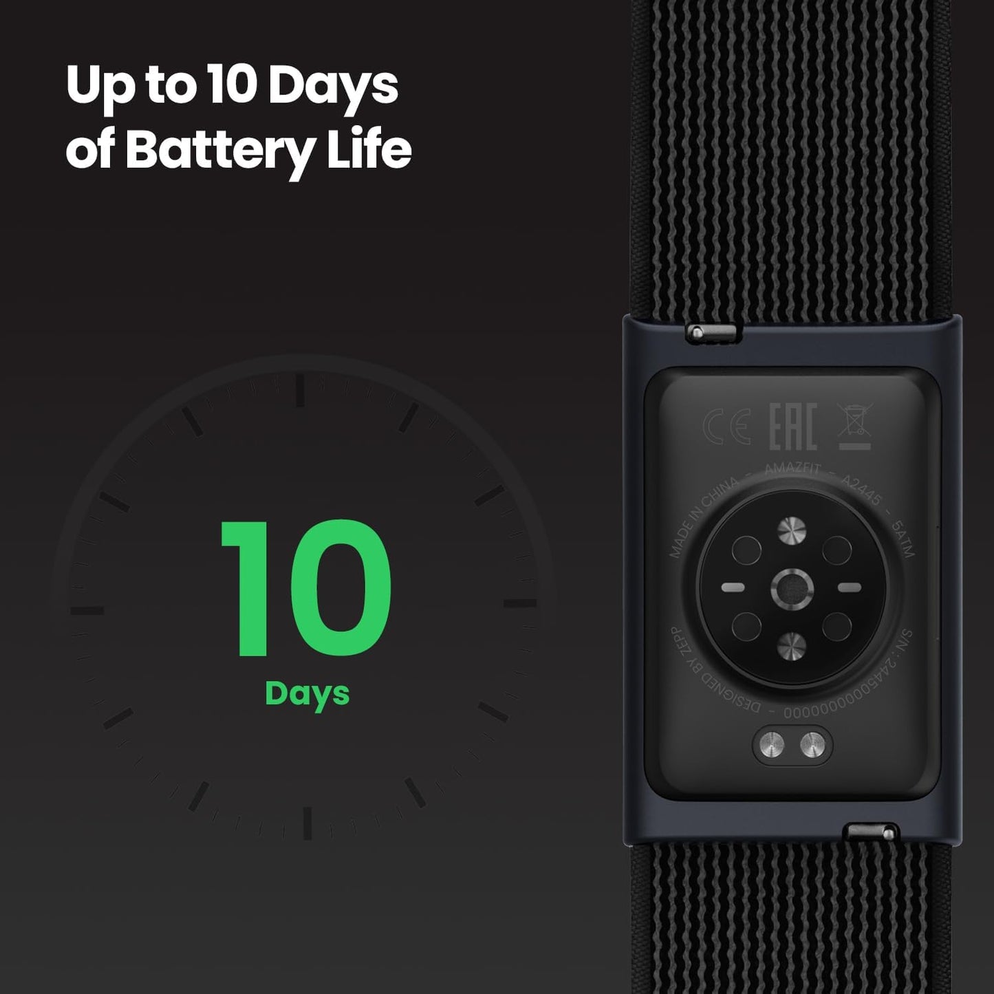Fitness Tracker Wristband, 24\/7 Activity & Sleep Tracker with Heart Rate, 10 Days Battery, 27 Sports Modes, Strength Training, Hyrox Race, Subscription Free for Android & iPhone