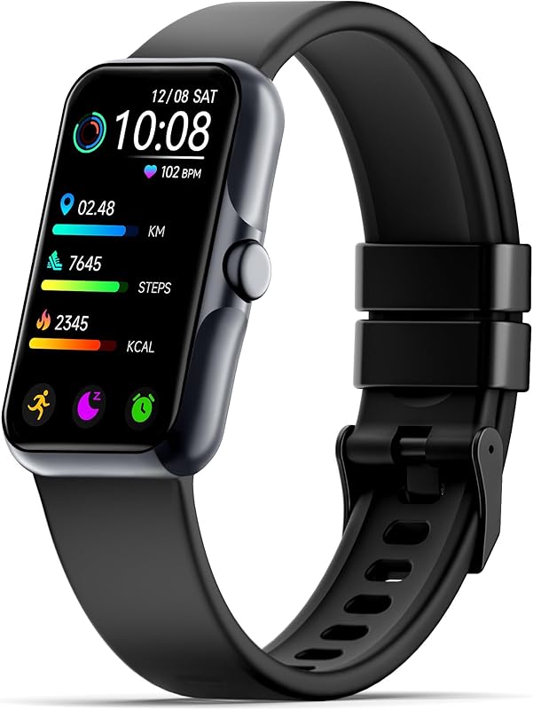 Health Fitness Tracker, Smart Watch with 24\/7 Heart Rate and Blood Oxygen Monitor, Sleep Tracker with IP68 Waterproof, Activity Tracker Pedometer Step Counter for Women Men