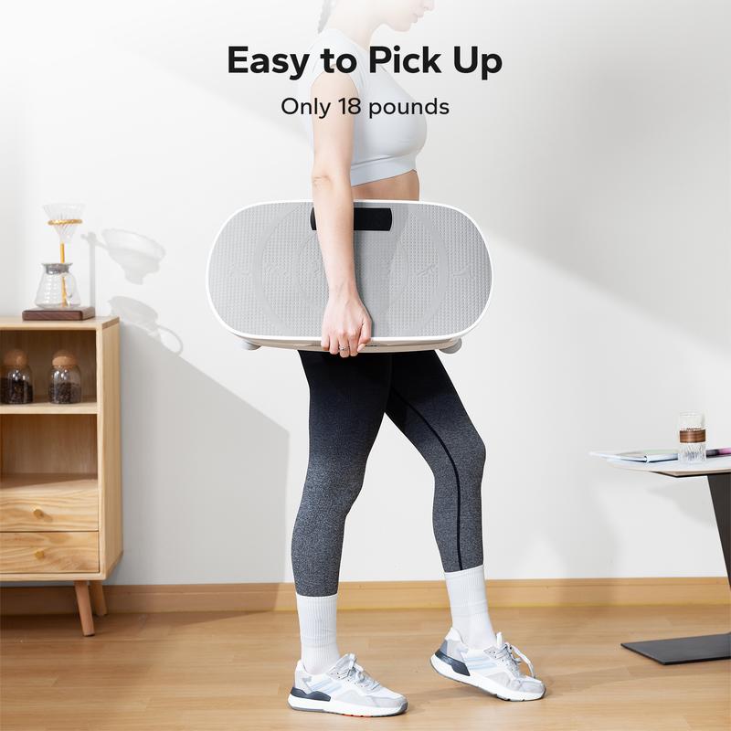 Vibration Plate Exercise Machine, Lymphatic Drainage Machine, Whole Body Workout Vibration Platform for Wellness and Fitness