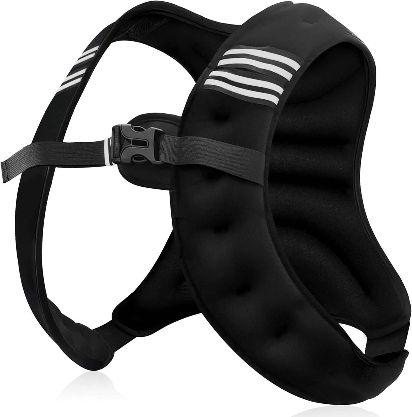 Weighted Vest Men or Women - 5\/10\/15\/20\/25\/30lbs Weights with Reflective Stripe, Weighted Vest for Workout Equipment for Strength Training Running - Walking Weight Loss