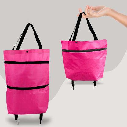 Eco-Friendly Shopping Bag with Retractable Wheels