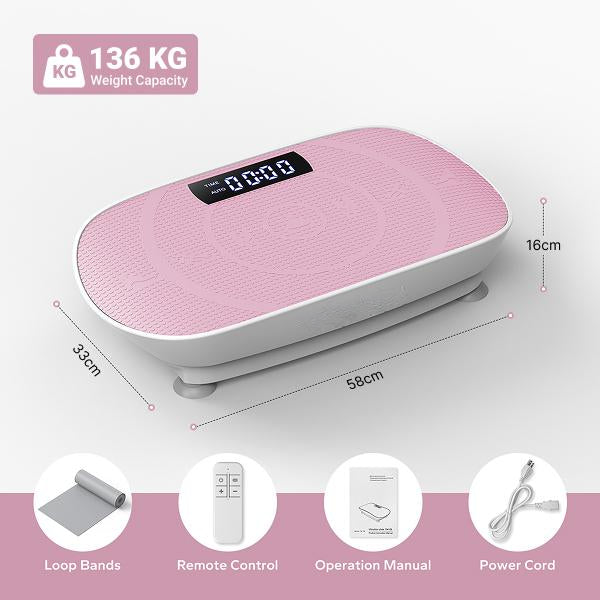 Vibration Plate Exercise Machine, Lymphatic Drainage Machine, Whole Body Workout Vibration Platform for Wellness and Fitness