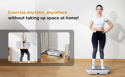 Vibration Plate Exercise Machine, Lymphatic Drainage Machine, Whole Body Workout Vibration Platform for Wellness and Fitness