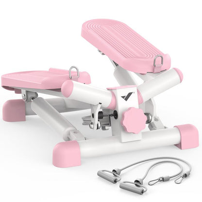 MERACH Mini Steppers for Exercise, Twist Stepper with Resistance Bands, 150 kg Capacity Stair Step Cardio Equipment for Full Body Workout