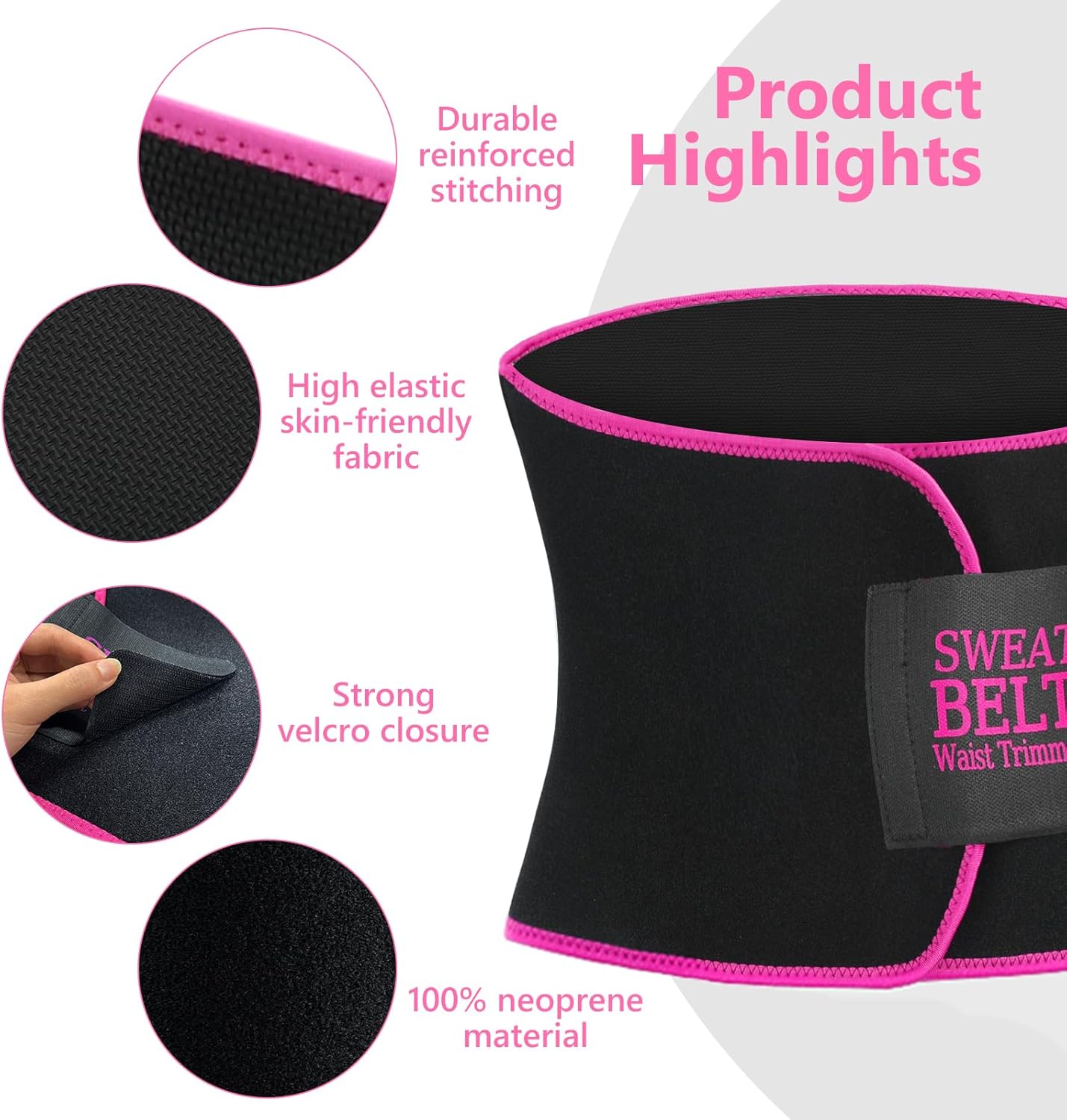Waist Trainer for Women Lower Belly Fat, Waist Sweat Band for Women, Belly Band Sweat Belt, Stomach Wrap, Body Shaper