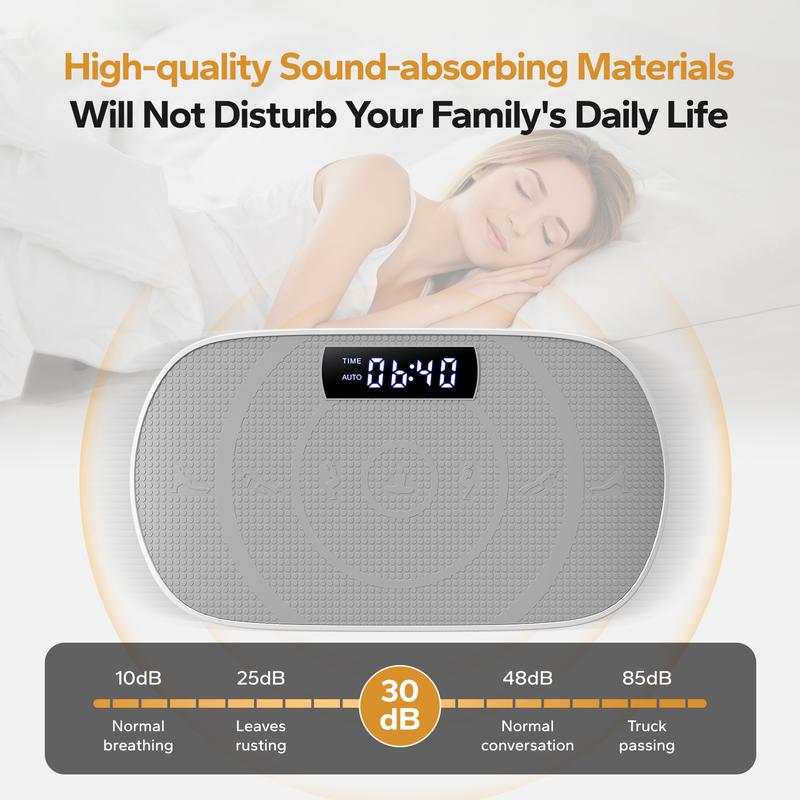 Vibration Plate Exercise Machine, Lymphatic Drainage Machine, Whole Body Workout Vibration Platform for Wellness and Fitness