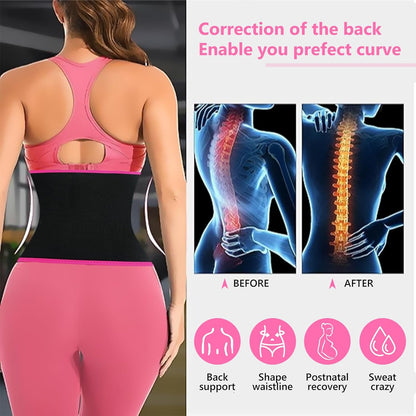 Waist Trainer for Women Lower Belly Fat, Waist Sweat Band for Women, Belly Band Sweat Belt, Stomach Wrap, Body Shaper