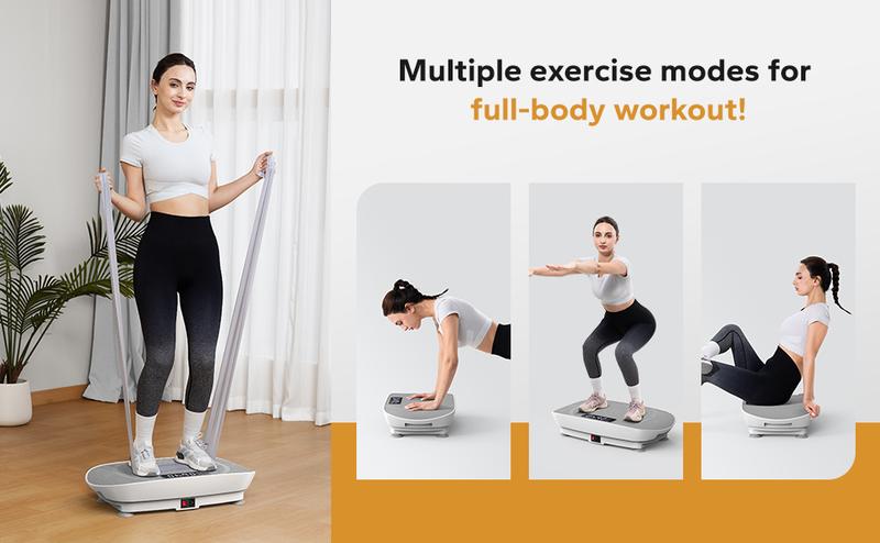 Vibration Plate Exercise Machine, Lymphatic Drainage Machine, Whole Body Workout Vibration Platform for Wellness and Fitness