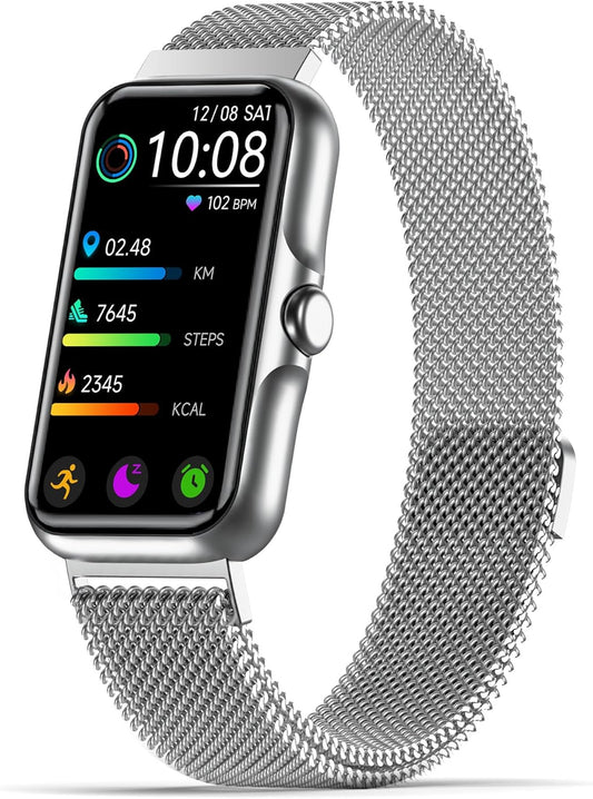 Health Fitness Tracker, Smart Watch with 24\/7 Heart Rate and Blood Oxygen Monitor, Sleep Tracker with IP68 Waterproof, Activity Tracker Pedometer Step Counter for Women Men
