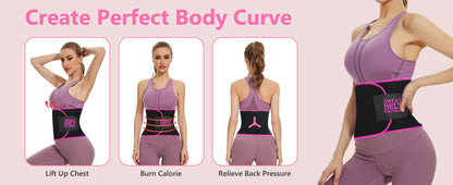 Waist Trainer for Women Lower Belly Fat, Waist Sweat Band for Women, Belly Band Sweat Belt, Stomach Wrap, Body Shaper