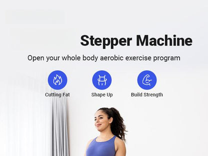 MERACH Mini Steppers for Exercise, Twist Stepper with Resistance Bands, 150 kg Capacity Stair Step Cardio Equipment for Full Body Workout