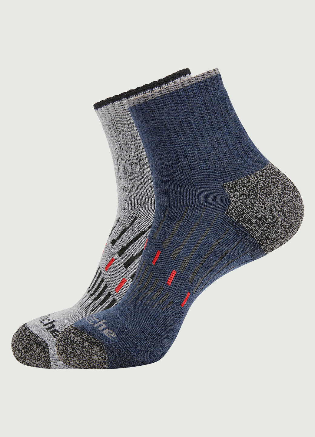 Men's Nano Glide Quarter Crew Socks 2-Pack