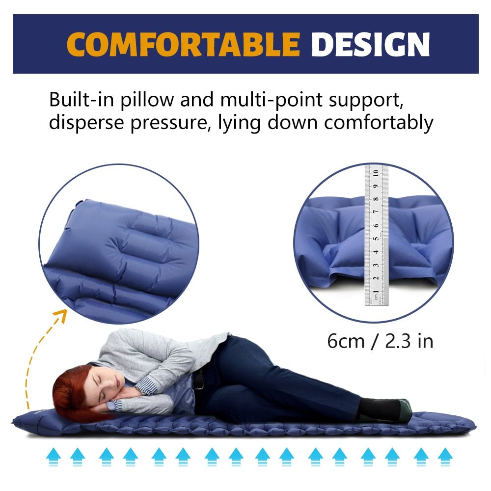INFLATABLE COMFORTABLE CAMPING MATTRESS