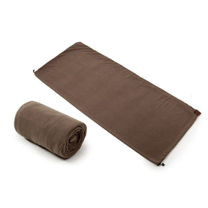 PORTABLE LIGHTWEIGHT TRAVEL FLEECE SLEEPING BAG
