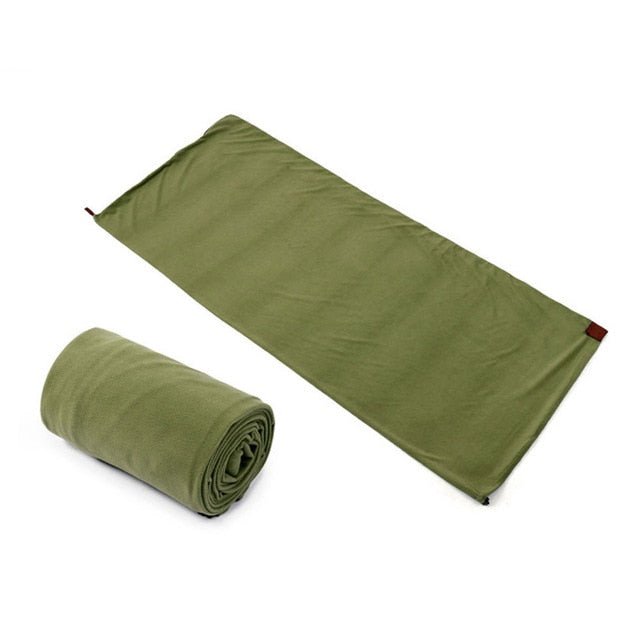 PORTABLE LIGHTWEIGHT TRAVEL FLEECE SLEEPING BAG