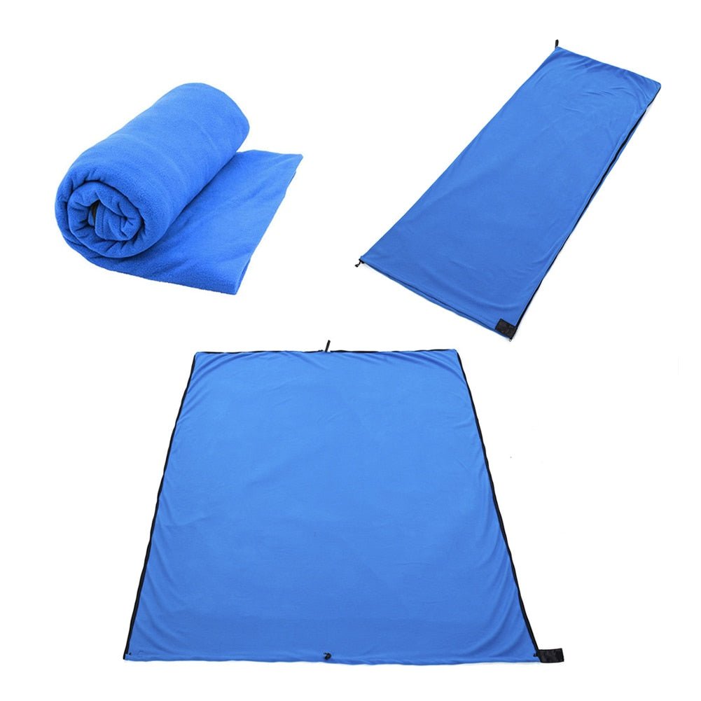 PORTABLE LIGHTWEIGHT TRAVEL FLEECE SLEEPING BAG