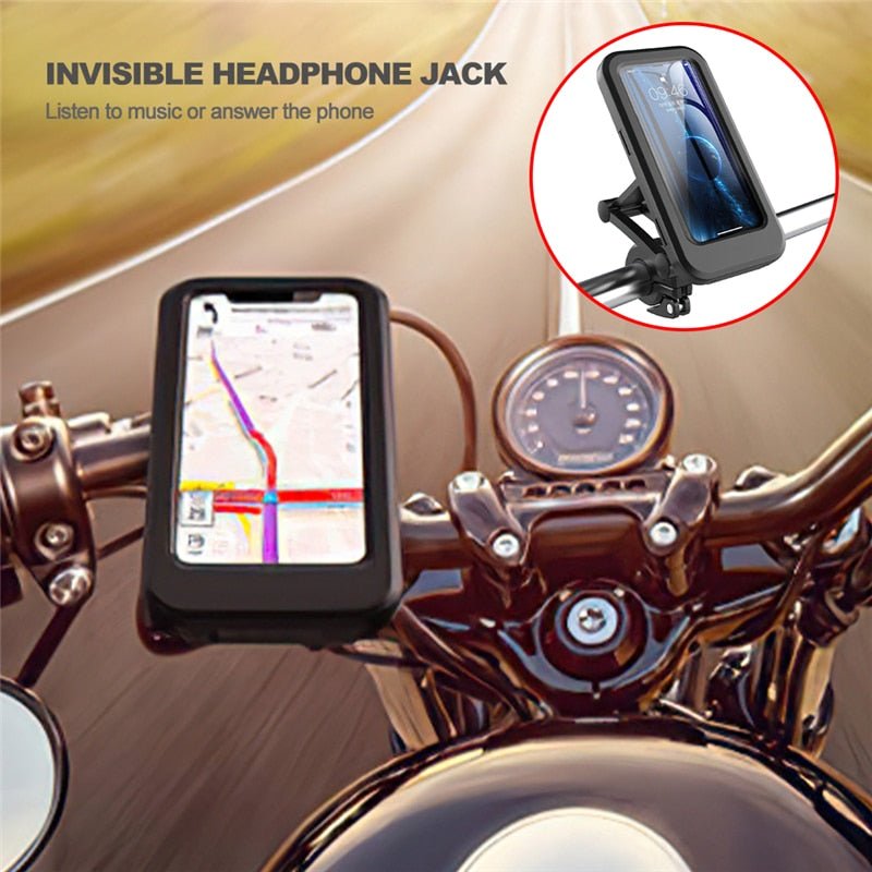 Universal Waterproof Bicycle / Motorcycle Phone Mount for Handlebars