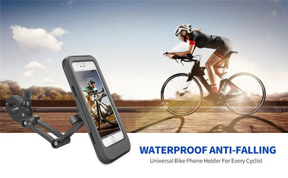 Universal Waterproof Bicycle / Motorcycle Phone Mount for Handlebars