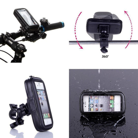 Universal Waterproof Bicycle / Motorcycle Phone Mount for Handlebars